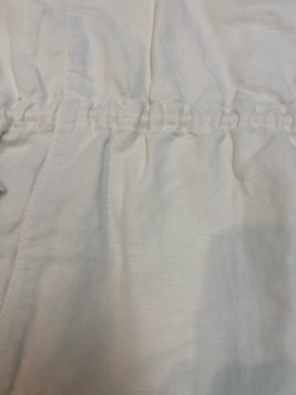 VINEYARD VINES LINEN DRAWSTRING UTILITY JACKET ZIP CREAM IVORY WOMENS SZ XSMALL - Picture 12 of 13